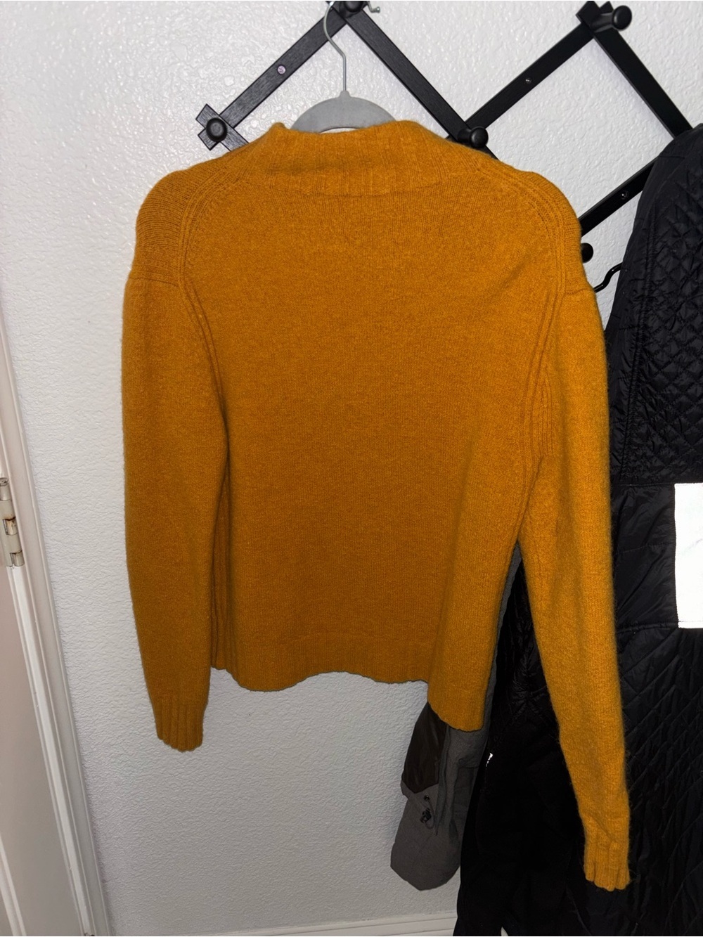 Point Sur Mustard Yellow Turtleneck Sweater Merino Wool Alpaca Size Large - Picture 5 of 5